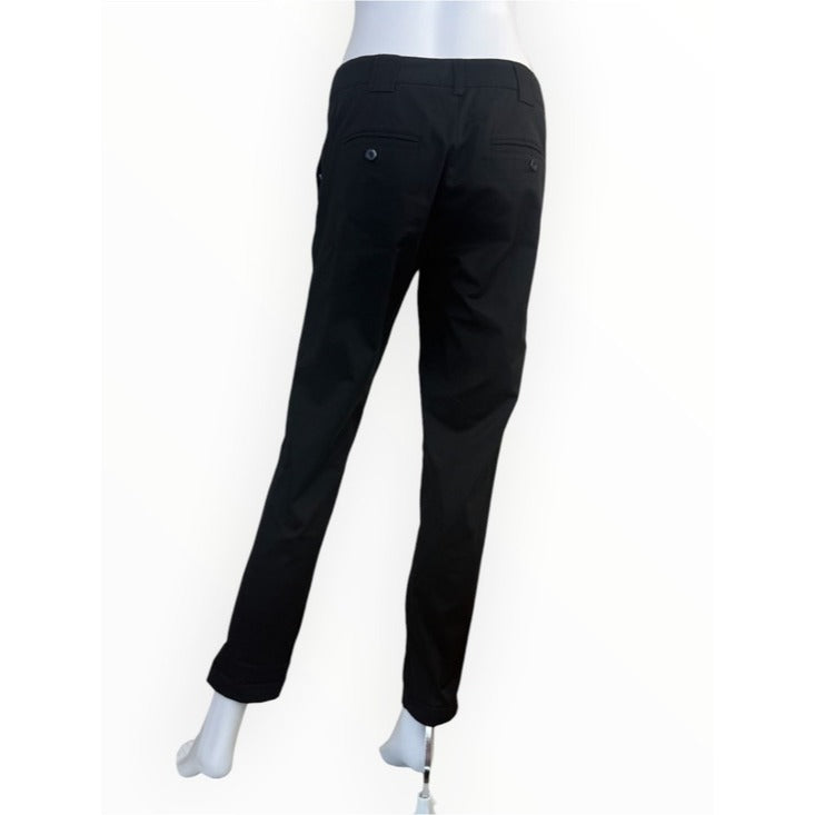 Vince. Black Cotton Tailored Ankle Pants Size 4