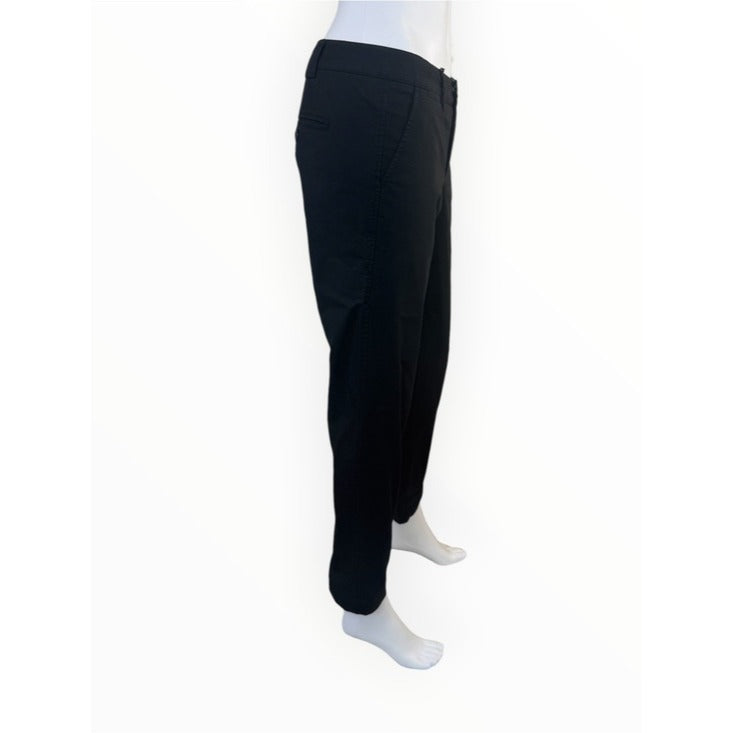 Vince. Black Cotton Tailored Ankle Pants Size 4
