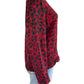 Talbots Red Leopard Merino Wool Sweater Size 2X