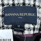 BANANA REPUBLIC Plaid Wool Jacket Size 12