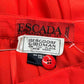 ESCADA Red Pleated Skirt Size 38