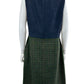 HOBBS LONDON Navy & Green Wool Dress Size 12