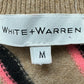 WHITE + WARREN 100% Cashmere Tiger Sweater Size M