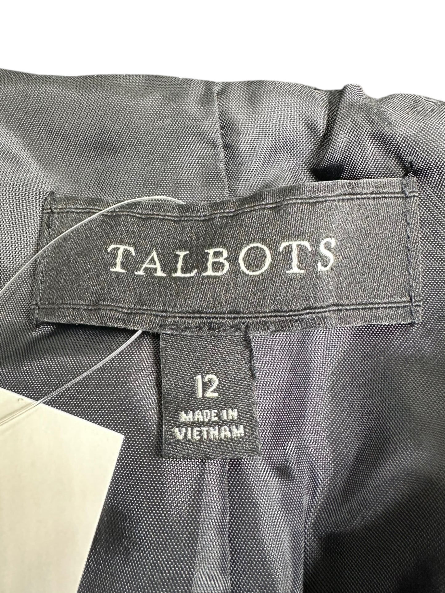 Talbots Black and White Tweed Jacket Size 12