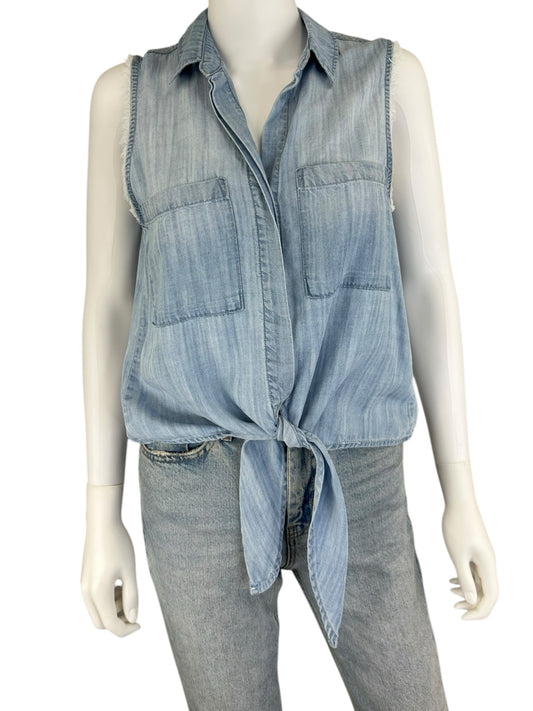 Bella Dahl Blue Chambray Button-down Size S