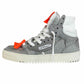 OFF WHITE c/o Virgil Abloh 3.0 OFF COURT Glitter Silver White High Top Sneakers Size 7B