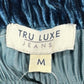 tru luxe NWT Blue Velvet Button down top Size M