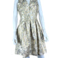 VINCE CAMUTO NWT Gold Brocade Cocktail Mini Dress Size 6