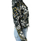 LOFT Black Floral Jacquard Moto Jacket Size 0
