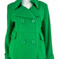 WORTHINGTON Wool Blend Green Pea Coat Size L