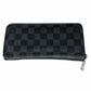 LOUIS VUITTON Black Damier Graphite Coated Canvas Wallet