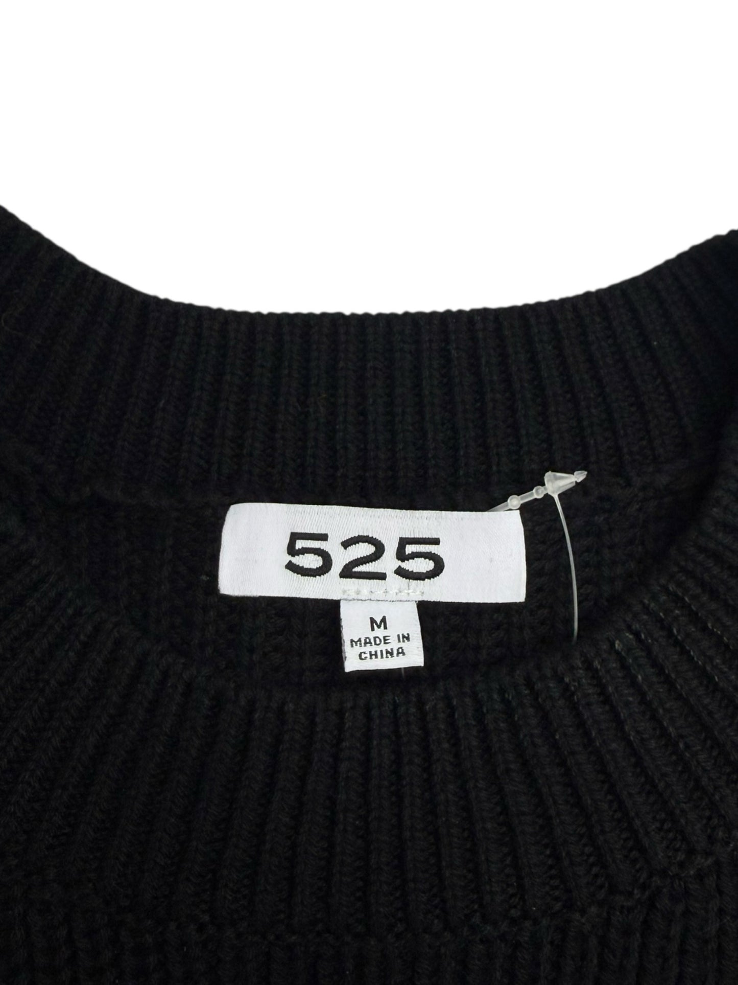 525 Black 100% Cotton Sweater Tank Size M