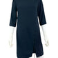 tibi Navy 100% Silk Mini Dress Size 6