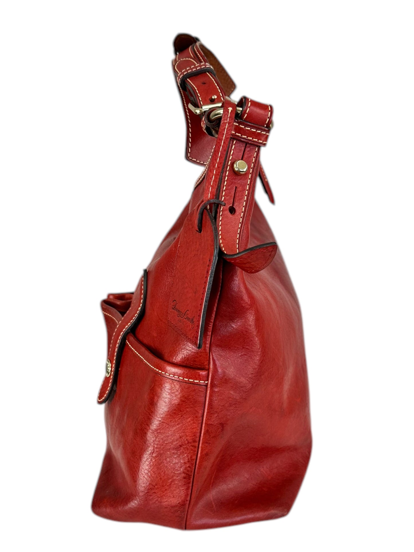 Dooney & Bourke Red Leather Florentine Small Lucy Purse