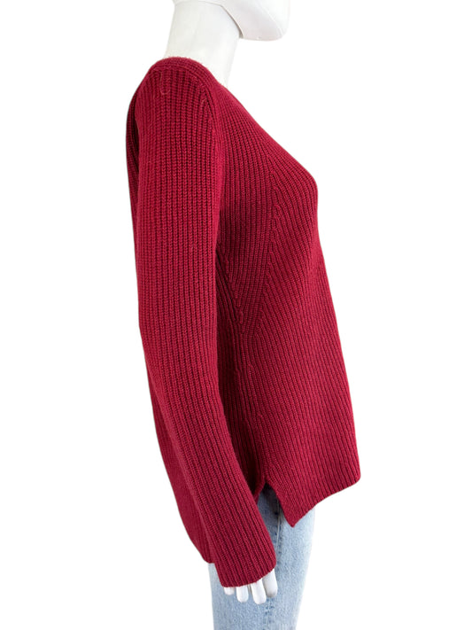 Vince Burgundy 100% Cashmere Sweater Size XS