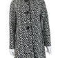 Chico's NWT Zebra Jacquard Topper Coat Size M