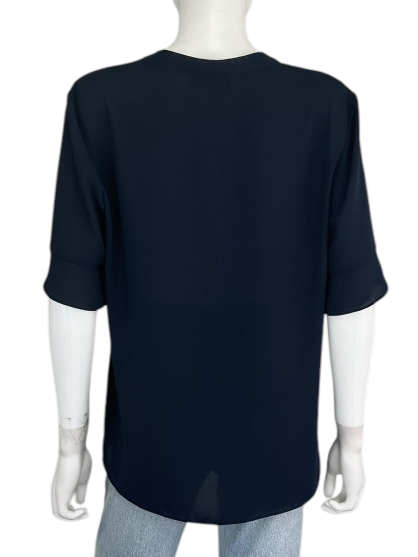 KARL LAGERFELD Navy Blue Blouse Size L