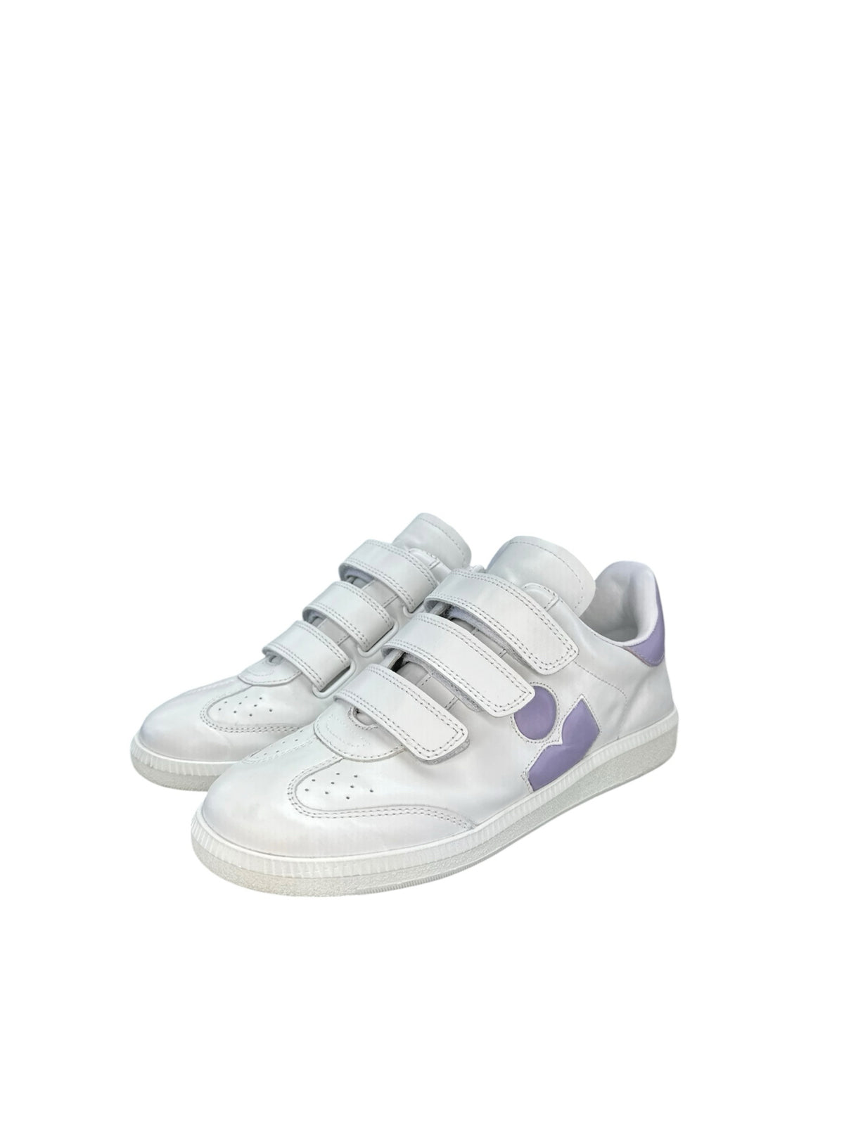 Isabel Marant Beth White/Lilac Low-Top Sneakers Size 37