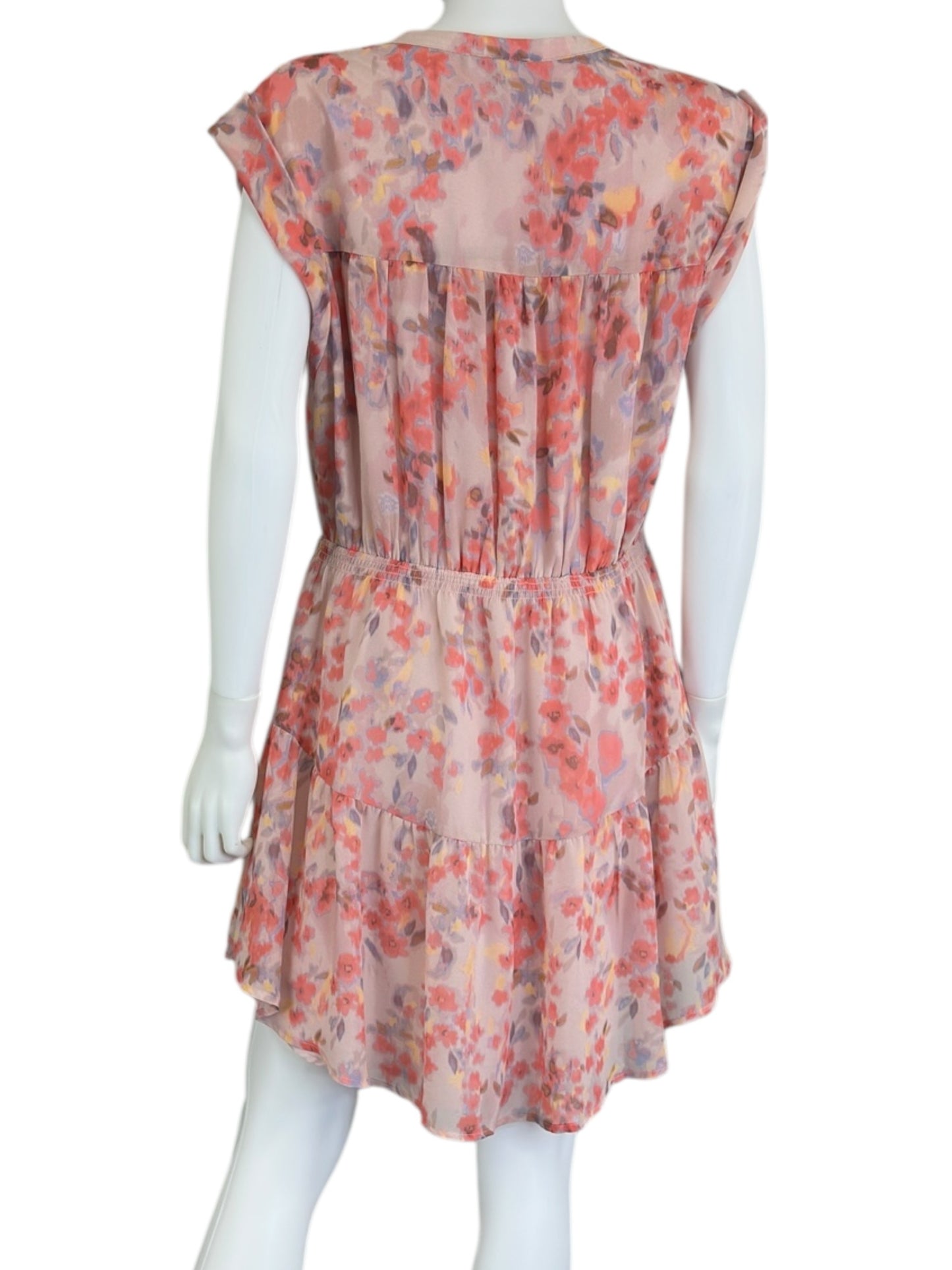 STEVE MADDEN Pink Floral Mini Dress Size L