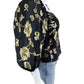 EDITION by EXPRESS NWT Black Metallic Floral Print Blouse Size S