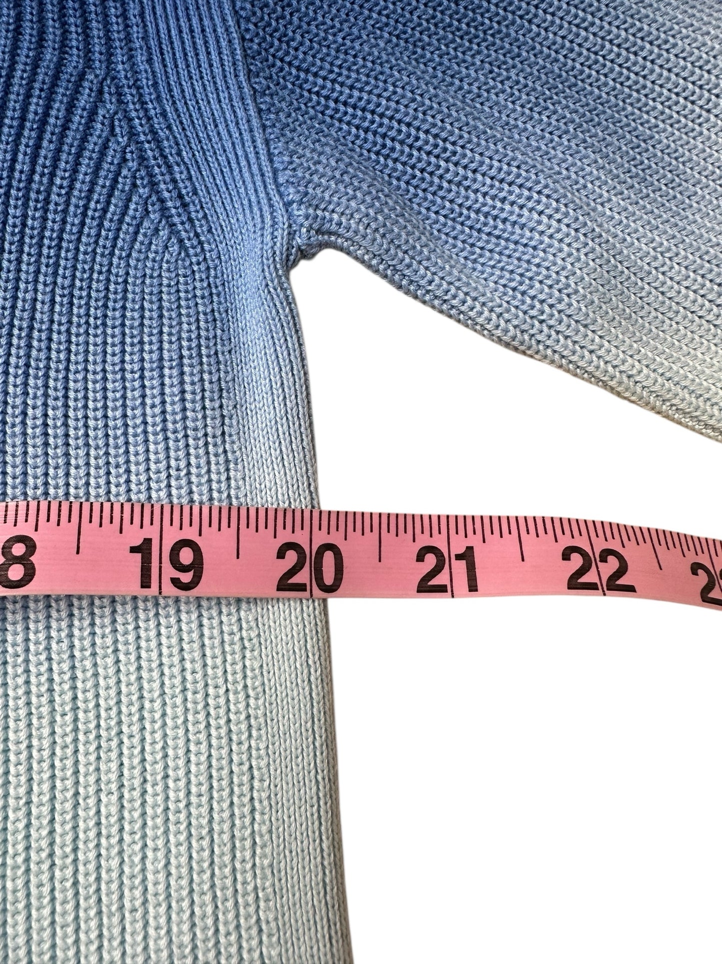 Talbots NWT Blue Ombre Sweater Cardigan Size M