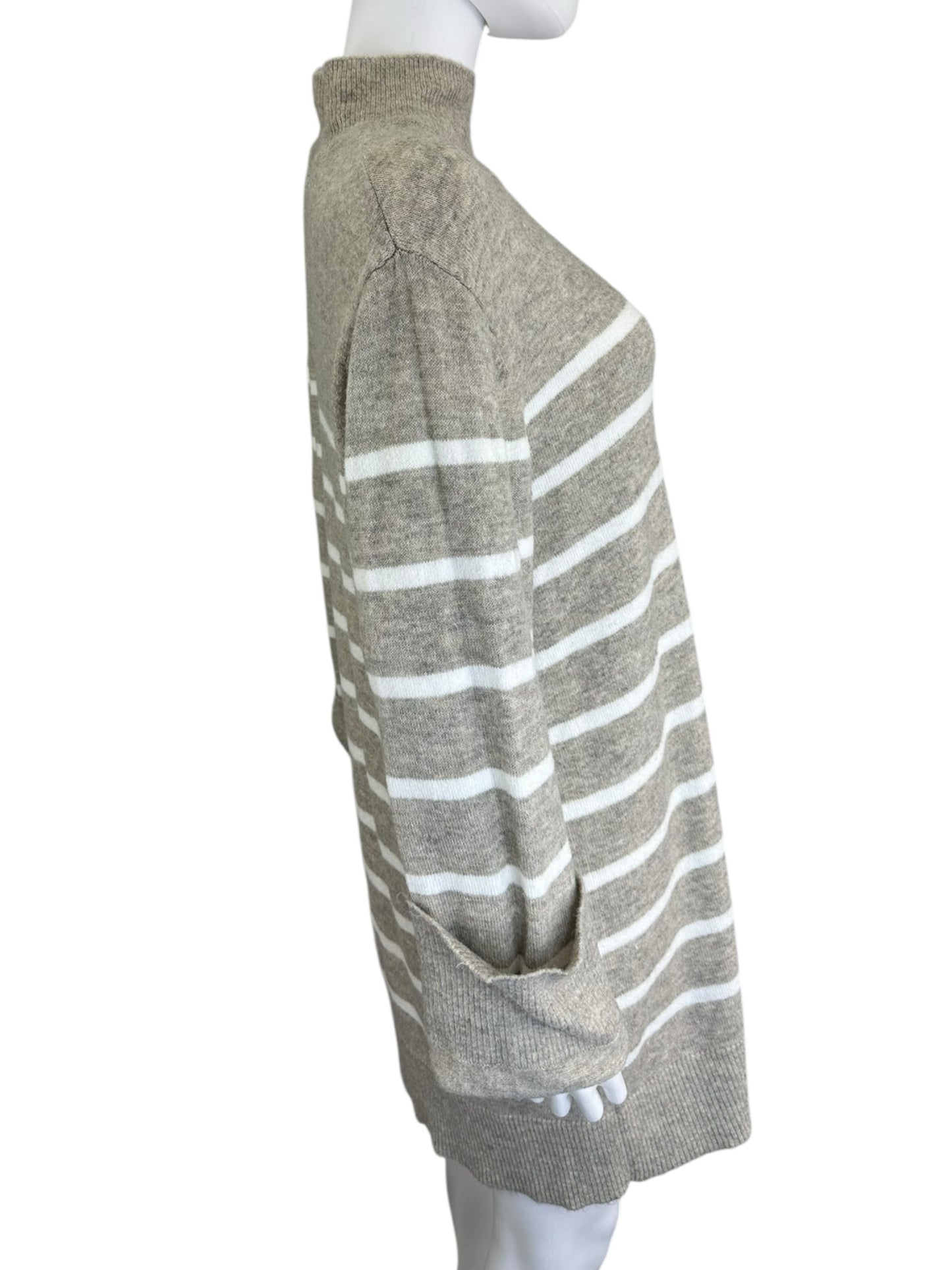Z SUPPLY NWT Beige Striped Sweater Dress Size M