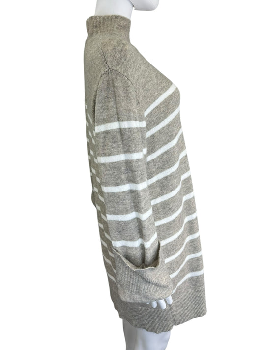 Z SUPPLY NWT Beige Striped Sweater Dress Size M
