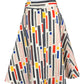 Hutch Colorful Blocked Flowy Skirt Size 2