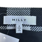 MILLY 100% Virgin Wool Black Plaid Skirt Size 2