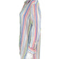 St. Tropez Pastel Stripe 100% Linen Dress Size L