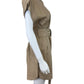KARINA GRIMALDI Tan Leather Dress Size S