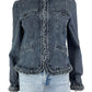 Tommy Hilfiger Blue Ruffle Denim Jacket Size M