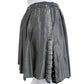Nicole Paloma Gray Distressed Snap Mini Skirt Size S