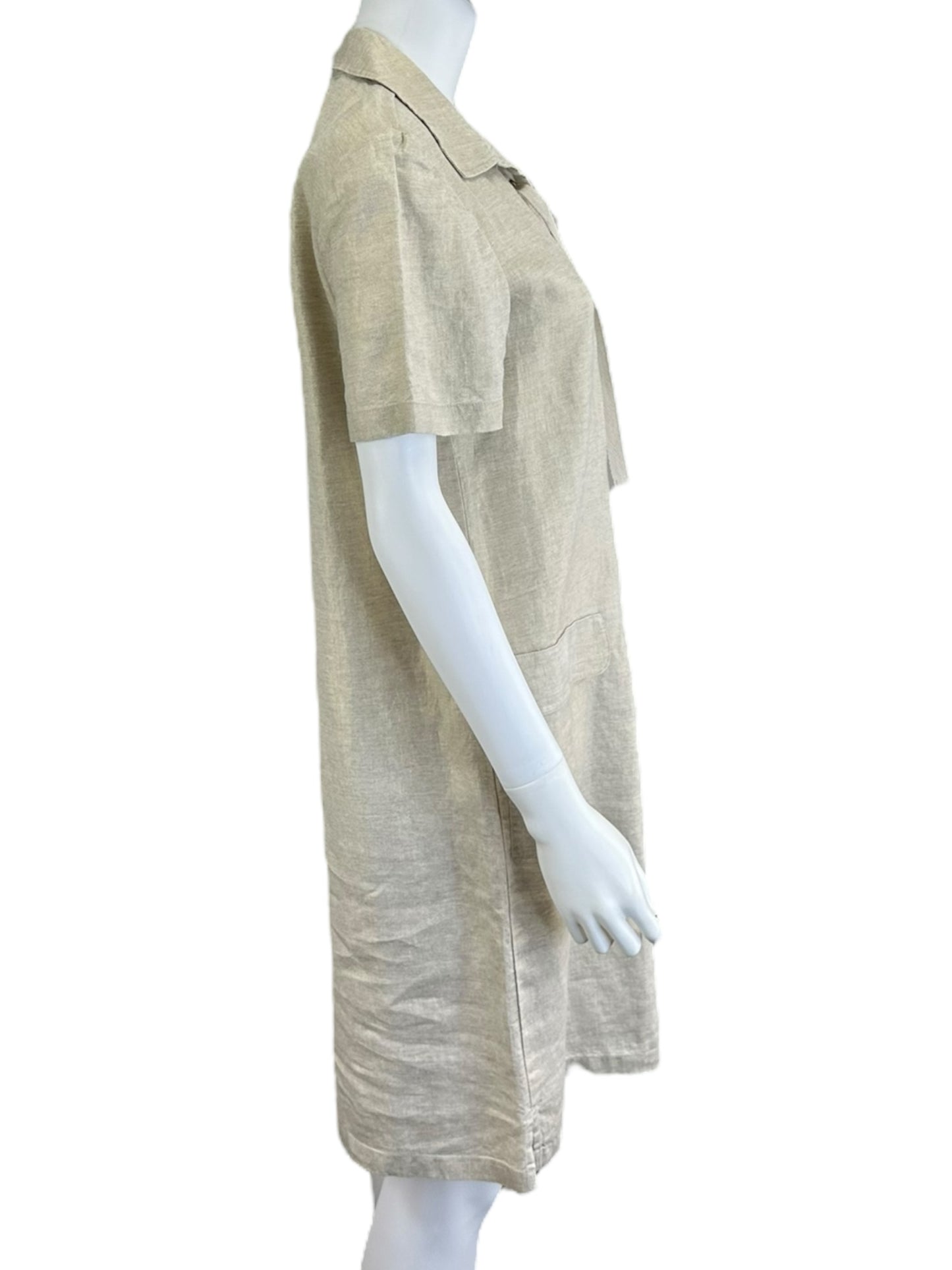 Chico's Tan 100% Linen Dress Size S