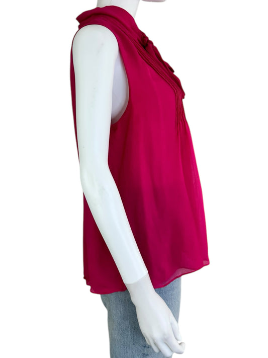 diane von furstenberg Pink Tank Button-Down Size 12