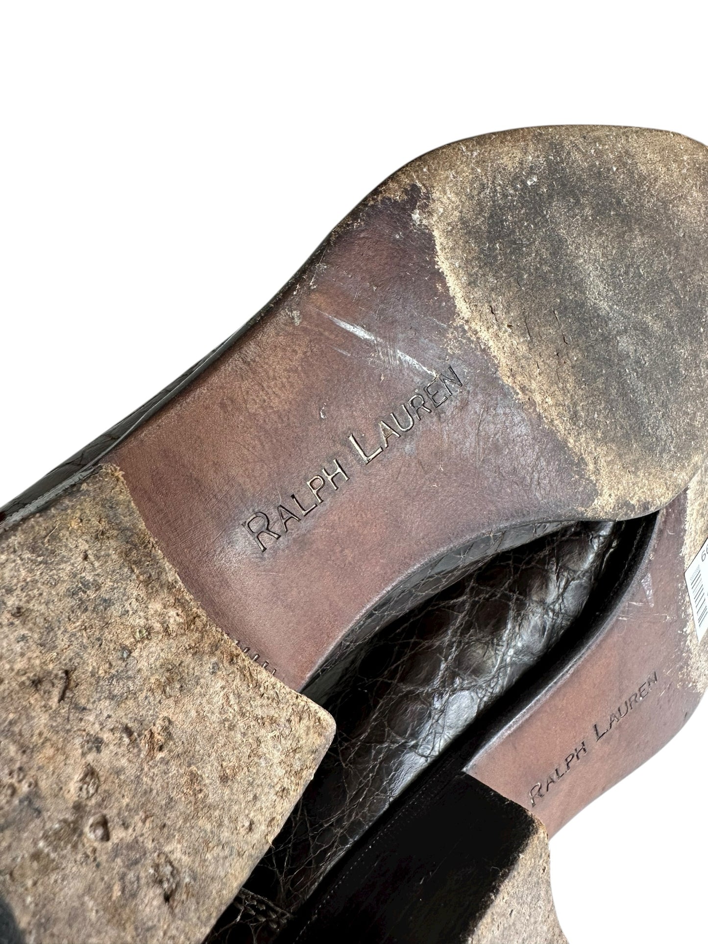 Ralph Lauren Collection Brown Leather Loafers Size 6.5