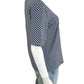 J. McLaughlin Blue And White Checkered Blouse Size M