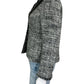 Talbots WOOL BLEND Black and White Tweed Blazer Size 6