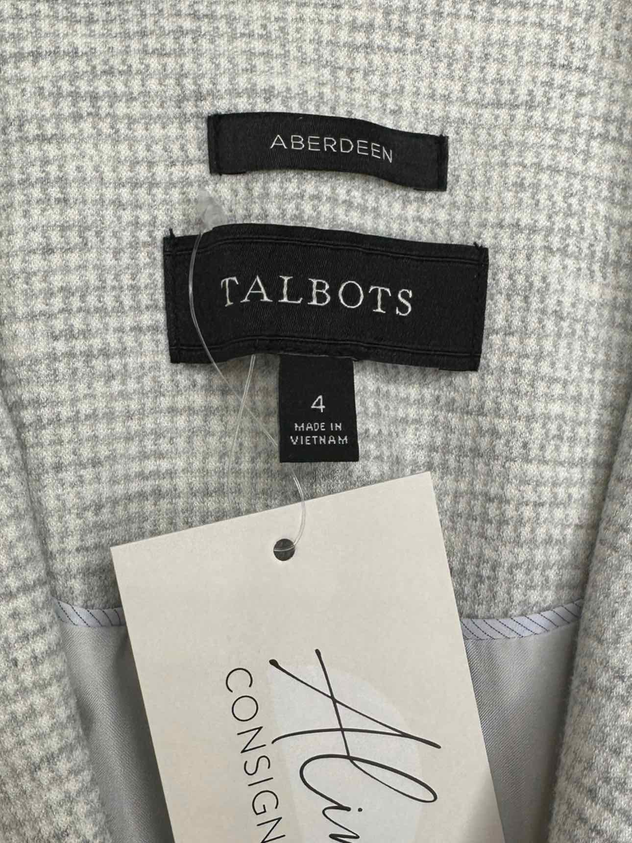 Talbots Houndstooth Blazer Size 4