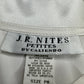 J.R.Nites Vintage White Satin Blouse Size MP