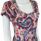 Soft Surroundings Rose Paisley Maxi Dress Size S