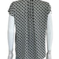 MAX STUDIO NWT Black Geo Print Blouse Size M