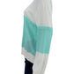 Aleeza Paris White And Teal Sweater Size 5X
