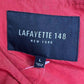 LAFAYETTE 148 Red Ruffle Zip Jacket NEW YORK Size L