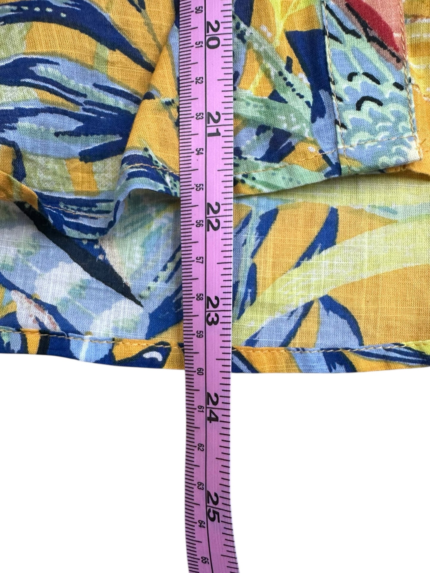 maeve Yellow Button Down Blouse Size XS