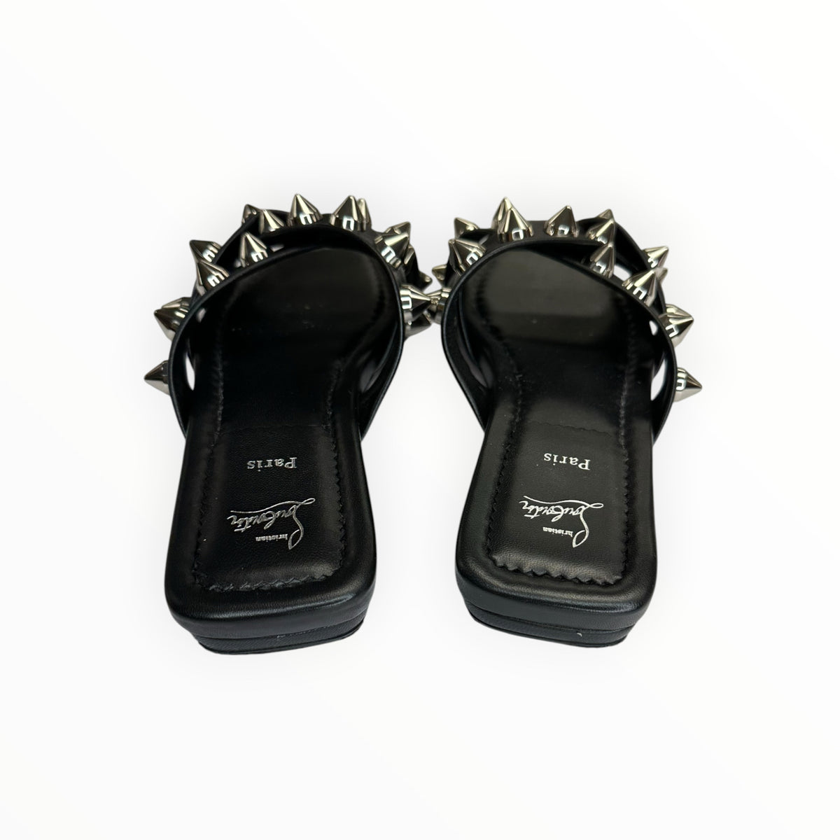 Christian Louboutin Black Miss Spika Club Slide Size 37.5