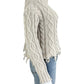 PISTOLA Cream Cable Knit Distressed Sweater Size XS