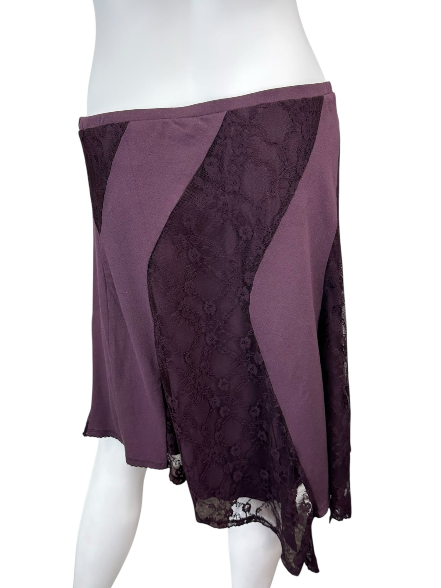 Free People NWT Purple Lace Skirt Size M