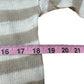 EILEEN FISHER Cream And Tan Striped Sweater Size XS