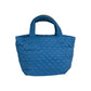 MZ WALLACE  Blue Quilted Medium Sutton Deluxe Designer Handbag
